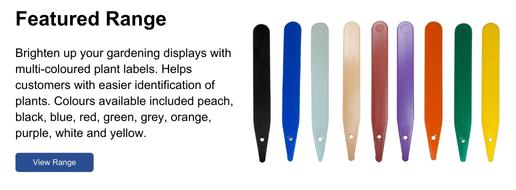 Brighten up your gardening displays with multi-coloured plant labels. Helps customers with easier identification of plants.
